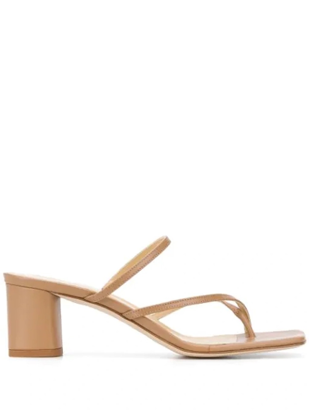 Aeyde Larissa Nude Tan Strappy Block Heel Sandal size 39